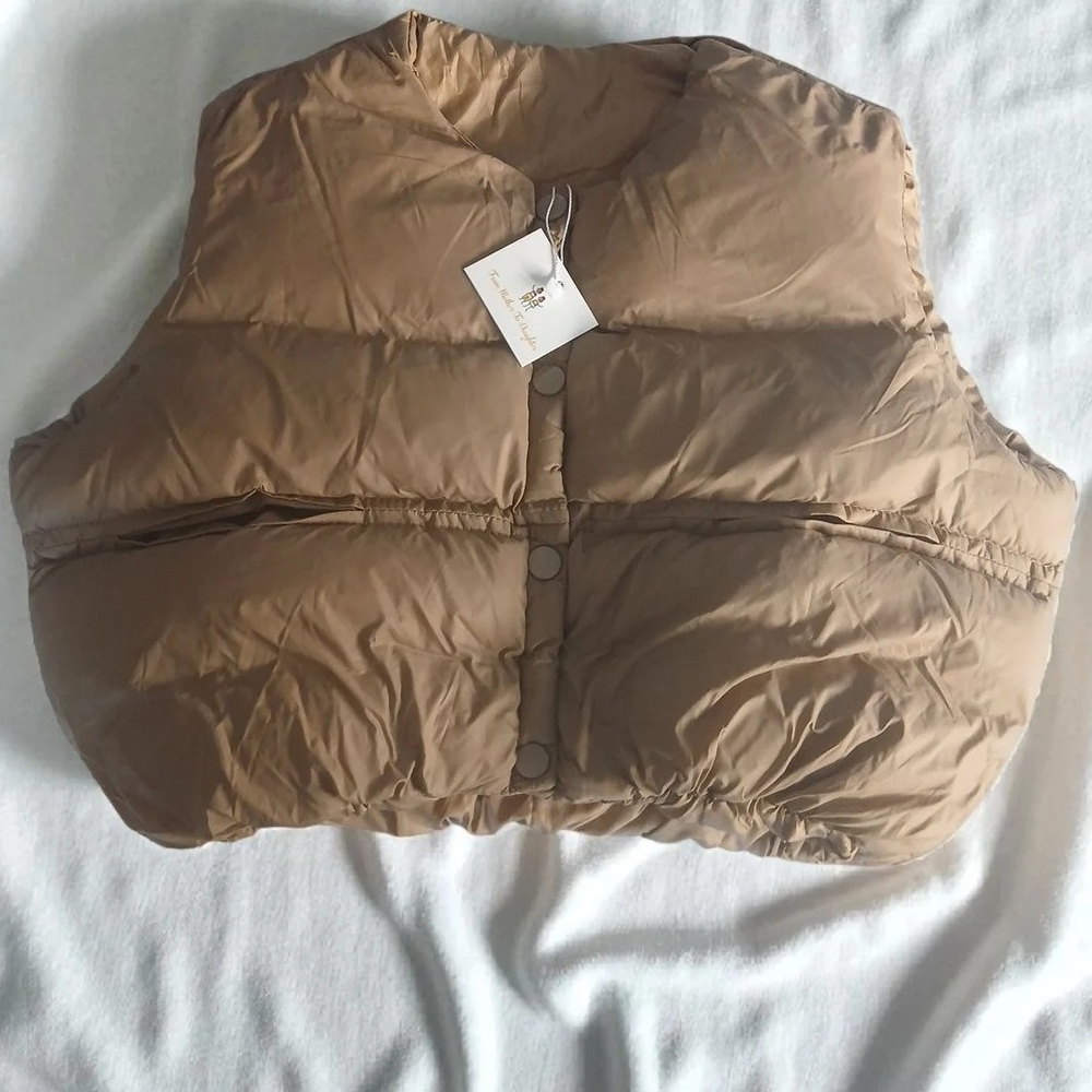 Brown Puffer Vest